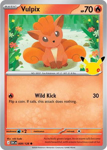 Vulpix - ME: 30th Celebration (30C) #009/128 - Common Pokémon Trading Card