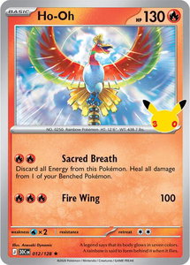 Ho-Oh - ME: 30th Celebration (30C) #012/128 - Rare Pokémon Trading Card