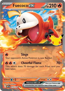 Fuecoco ex - 015/128 - ME: 30th Celebration (30C) #015/128 - Double Rare Pokémon Trading Card