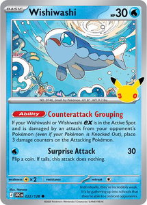 Wishiwashi - ME: 30th Celebration (30C) #022/128 - Common Pokémon Trading Card