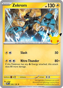 Zekrom - ME: 30th Celebration (30C) #056/128 - Rare Pokémon Trading Card