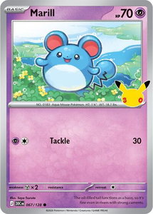 Marill - ME: 30th Celebration (30C) #067/128 - Common Pokémon Trading Card