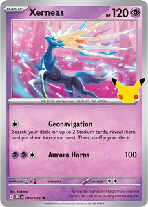 Xerneas - ME: 30th Celebration (30C) #076/128 - Rare Pokémon Trading Card