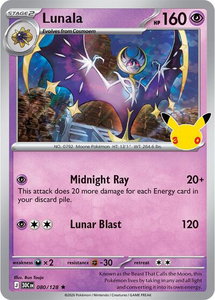 Lunala - ME: 30th Celebration (30C) #080/128 - Rare Pokémon Trading Card