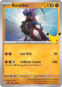 Koraidon - ME: 30th Celebration (30C) #086/128 - Rare Pokémon Trading Card