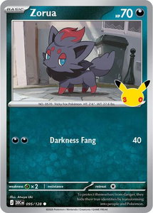 Zorua - ME: 30th Celebration (30C) #095/128 - Common Pokémon Trading Card