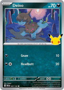 Deino - ME: 30th Celebration (30C) #097/128 - Common Pokémon Trading Card