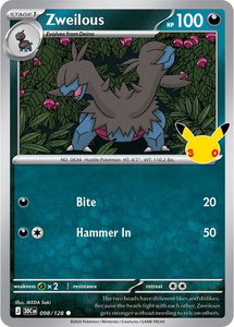 Zweilous - ME: 30th Celebration (30C) #098/128 - Common Pokémon Trading Card