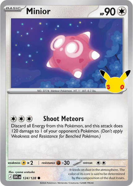 Minior - ME: 30th Celebration Pokémon trading card