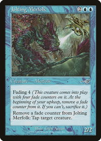 Jolting Merfolk - Nemesis (NMS) #34 - Uncommon Magic: The Gathering Trading Card