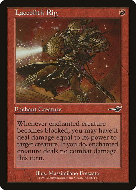 Laccolith Rig - Nemesis Magic: The Gathering trading card