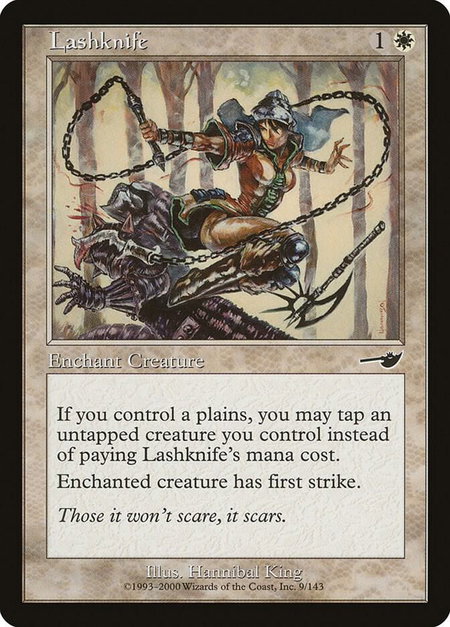 Lashknife - Nemesis Magic: The Gathering trading card