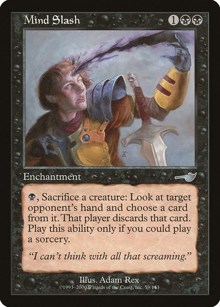 Mind Slash - Nemesis Magic: The Gathering trading card
