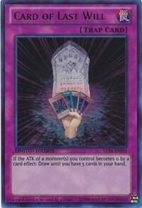 Card of Last Will - Legendary Collection 4: Joey's World YuGiOh trading card