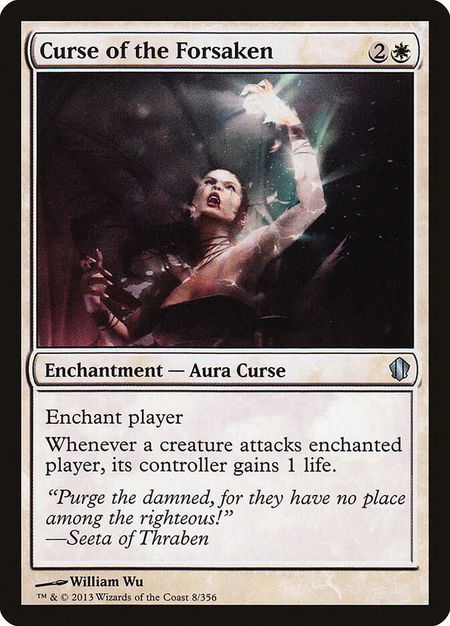 Curse of the Forsaken trading card from Commander 2013 Curse of the Forsaken - Commander 2013 Magic: The Gathering trading card