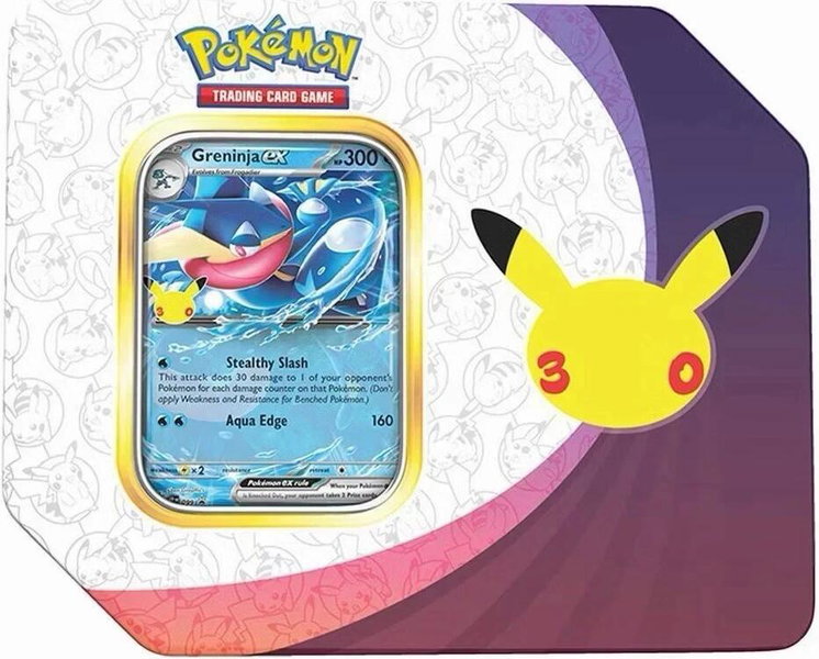 30th Celebration ex Tin [Greninja ex] (Retail Version) - ME: 30th Celebration Pokémon trading card