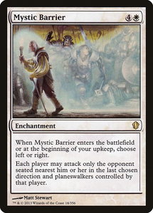 Mystic Barrier - Commander 2013 (C13) #18 - Rare Magic: The Gathering Trading Card