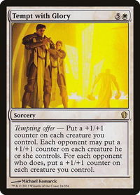 Tempt with Glory - Commander 2013 (C13) #24 - Rare Magic: The Gathering Trading Card