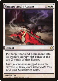 Unexpectedly Absent - Commander 2013 (C13) #25 - Rare Magic: The Gathering Trading Card