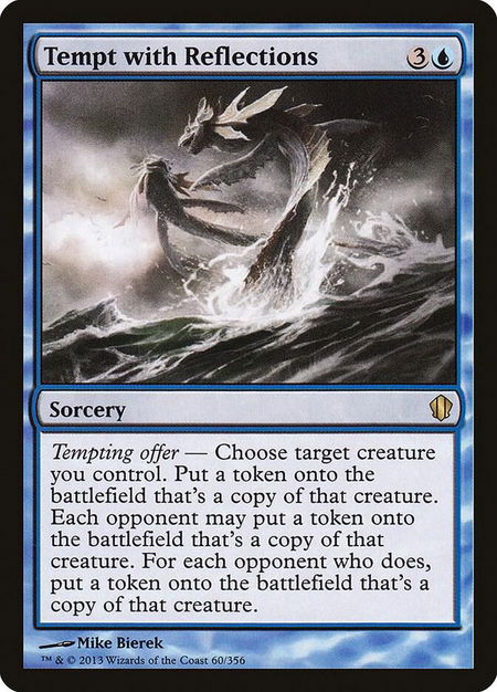 Tempt with Reflections - Commander 2013 Magic: The Gathering trading card