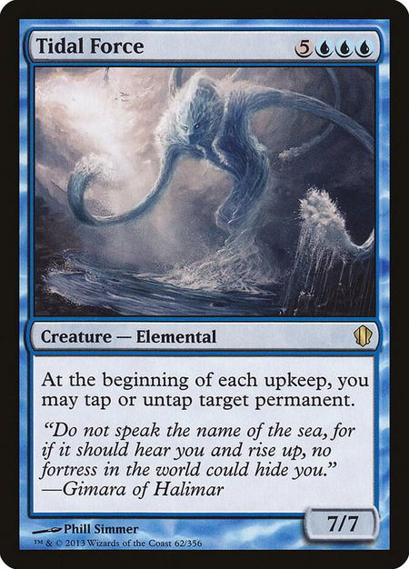 Tidal Force - Commander 2013 Magic: The Gathering trading card
