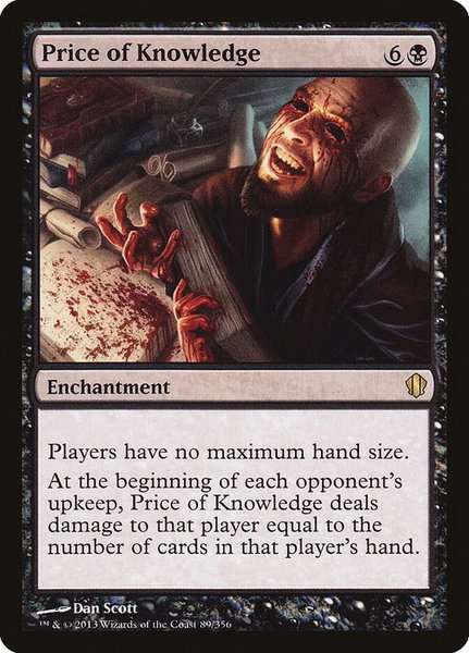 Price of Knowledge trading card from Commander 2013 Price of Knowledge - Commander 2013 Magic: The Gathering trading card