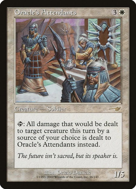 Oracle's Attendants - Nemesis Magic: The Gathering trading card