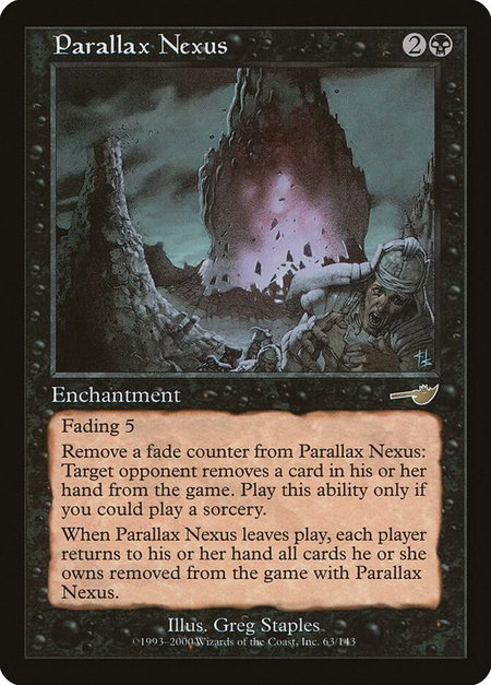 Parallax Nexus - Nemesis Magic: The Gathering trading card