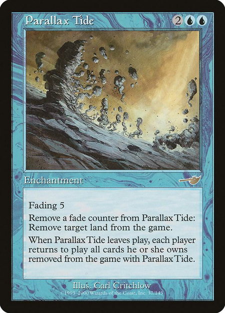Parallax Tide - Nemesis Magic: The Gathering trading card