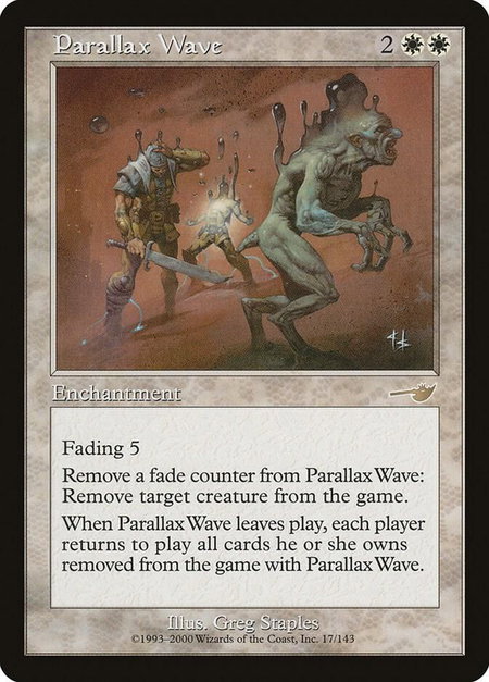 Parallax Wave - Nemesis Magic: The Gathering trading card