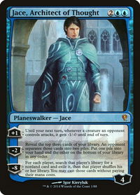 Jace, Architect of Thought - Duel Decks: Jace vs. Vraska (DDM) #1 - Mythic Magic: The Gathering Trading Card