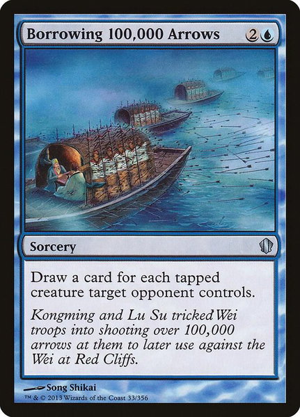 Borrowing 100,000 Arrows trading card from Commander 2013 Borrowing 100,000 Arrows - Commander 2013 Magic: The Gathering trading card