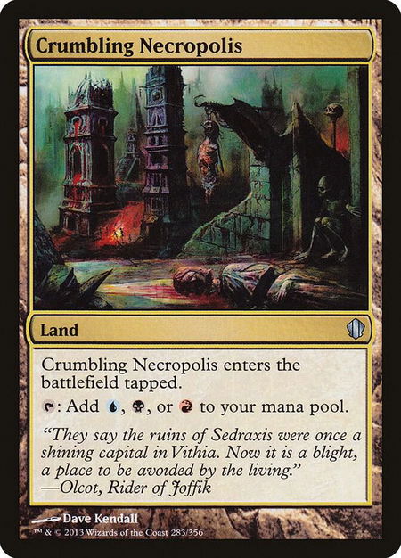 Crumbling Necropolis - Commander 2013 Magic: The Gathering trading card