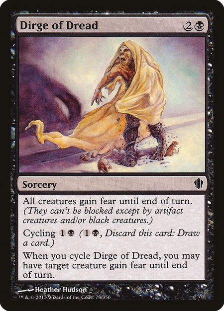 Dirge of Dread trading card from Commander 2013 Dirge of Dread - Commander 2013 Magic: The Gathering trading card