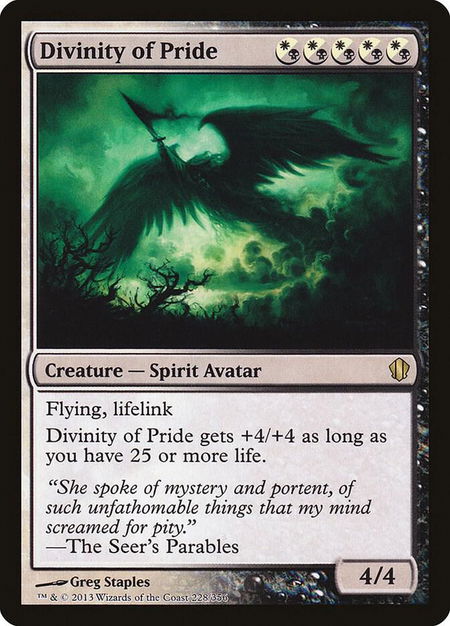 Divinity of Pride - Commander 2013 Magic: The Gathering trading card