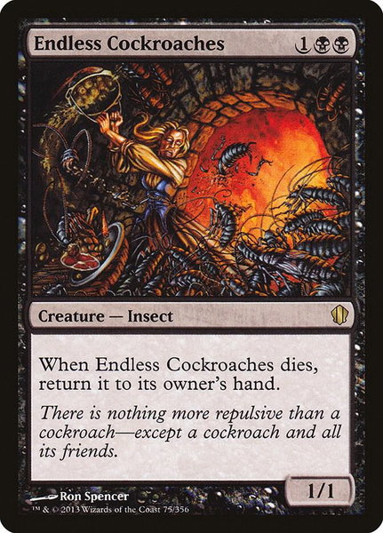 Endless Cockroaches trading card from Commander 2013 Endless Cockroaches - Commander 2013 Magic: The Gathering trading card