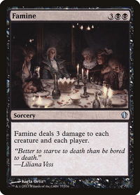 Famine - Commander 2013 (C13) #77 - Uncommon Magic: The Gathering Trading Card