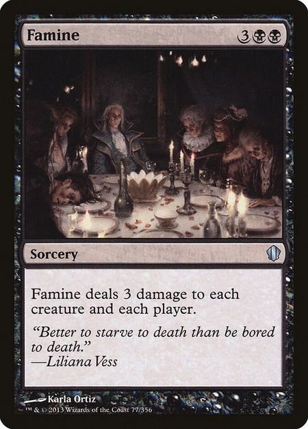 Famine - Commander 2013 Magic: The Gathering trading card