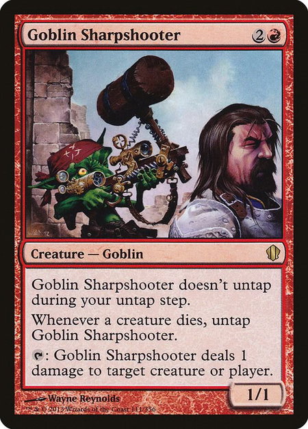 Goblin Sharpshooter - Commander 2013 Magic: The Gathering trading card