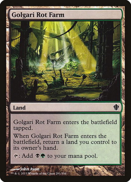 Golgari Rot Farm - Commander 2013 Magic: The Gathering trading card