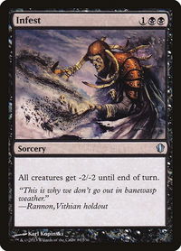 Infest - Commander 2013 (C13) #81 - Uncommon Magic: The Gathering Trading Card