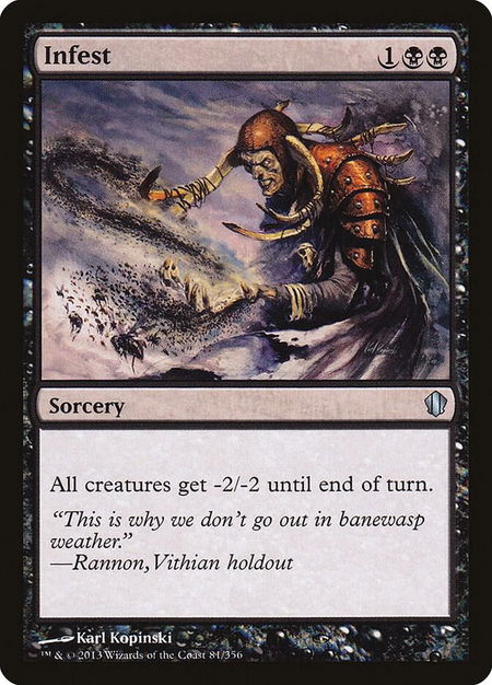 Infest - Commander 2013 Magic: The Gathering trading card
