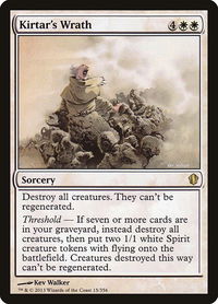 Kirtar's Wrath - Commander 2013 (C13) #15 - Rare Magic: The Gathering Trading Card