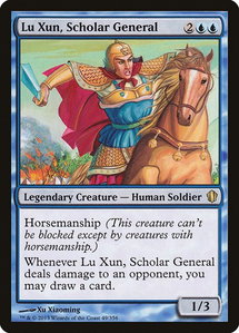 Lu Xun, Scholar General - Commander 2013 (C13) #49 - Rare Magic: The Gathering Trading Card