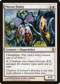 Mirror Entity - Commander 2013 (C13) #17 - Rare Magic: The Gathering Trading Card
