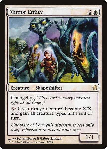 Mirror Entity - Commander 2013 Magic: The Gathering trading card