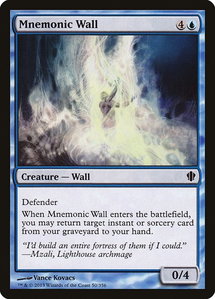 Mnemonic Wall - Commander 2013 (C13) #50 - Common Magic: The Gathering Trading Card
