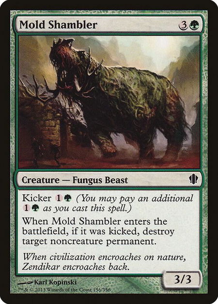 Mold Shambler - Commander 2013 Magic: The Gathering trading card