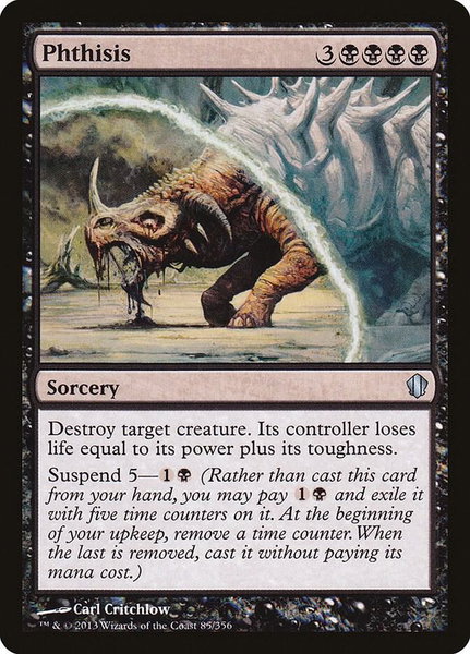Phthisis - Commander 2013 Magic: The Gathering trading card