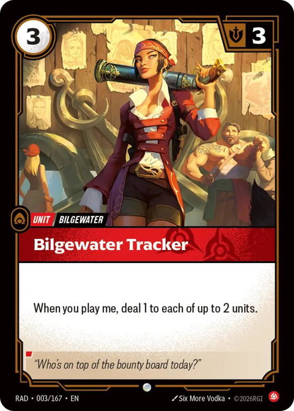 Bilgewater Tracker - Radiance Riftbound trading card
